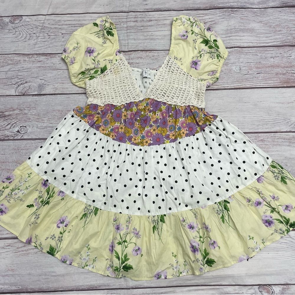 ASOS Floral and Polka Dot Mini Dress